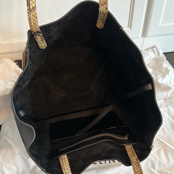 Celine Medium Phantom Leather & Python Cabas Bag - Picture 6 of 10